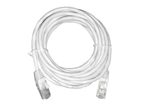 Патч-корд UTP4 cat 5e, 3,0м, ВС, LSZH, белый, литой коннектор NETKO Optima