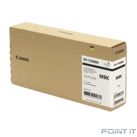 Canon PFI-710MBK 2353C001 Картридж для CANON imagePROGRAF iPF TX-2000, iPF TX-3000, iPF TX-4000, 700 мл.