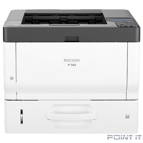 Ricoh P 502 Светодиодный принтер, A4, 2Гб, 43стр/мин, дуплекс, PS3, GigaLAN, старт.картр.17400стр.(418495)