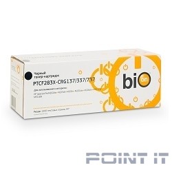 Bion CF283X (CRG137/337/737) Картридж для HP laserJet ProM202dw//M225dnM202nCanon i-SENSYS MF217w/MF211 BLACK, 2 200 страниц [Бион]