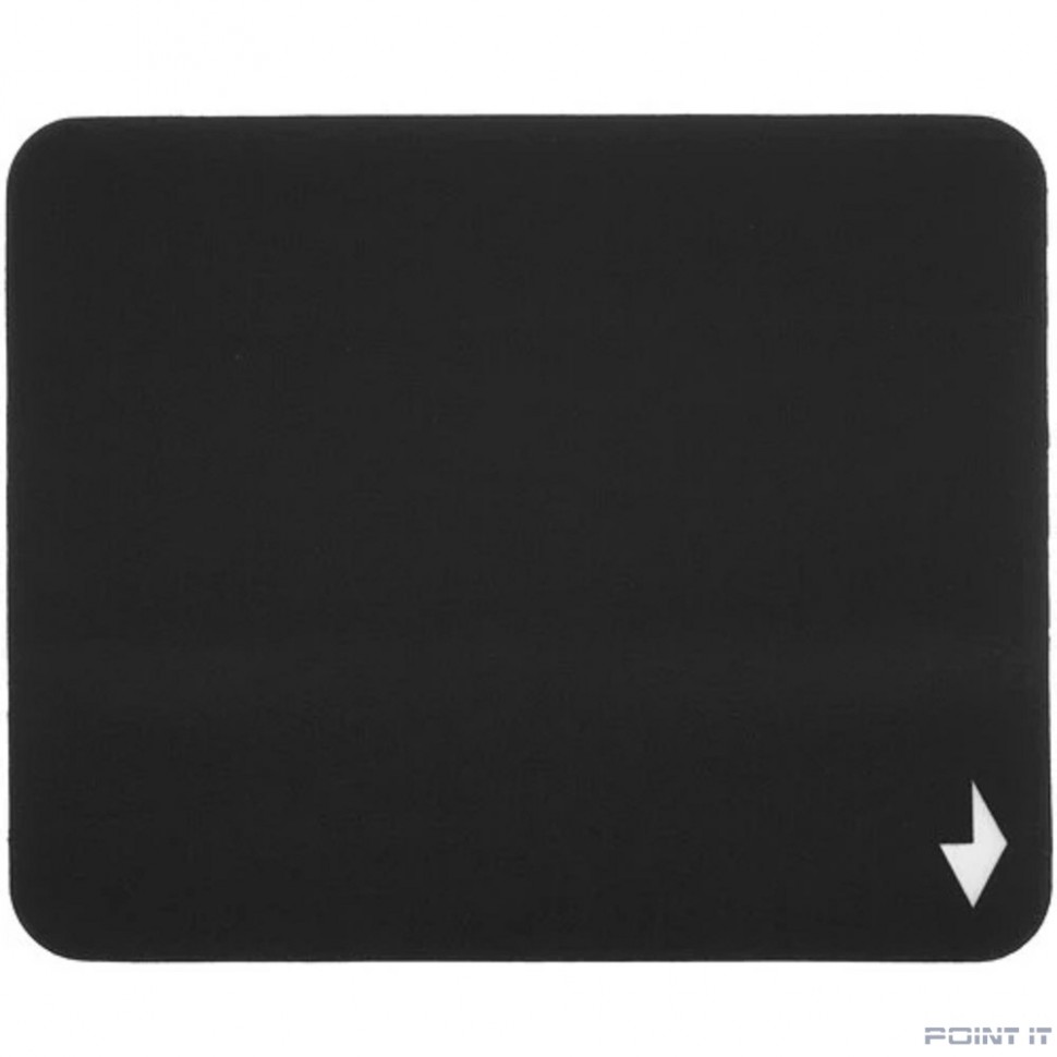 Коврик для мыши Gembird MP-BLACK-S, чёрный, размеры 220*180*2мм, ткань+резина, черный