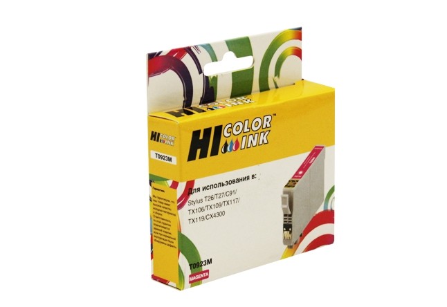 Картридж Hi-Black (HB-T0923) для Epson Stylus C91/CX4300/T26/TX106/109, M
