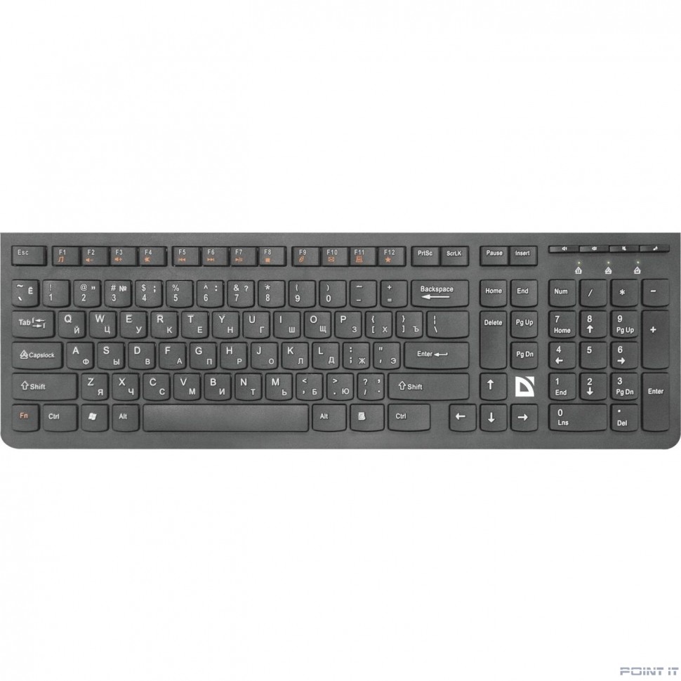 Беспроводная клавиатура ULTRAMATE SM-535 RU BLACK 45535 DEFENDER