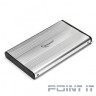 Gembird EE2-U2S-5-S Внешний корпус 2.5" Gembird EE2-U2S-5-S, серебро, USB 2.0, SATA, металл