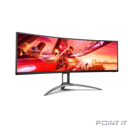 ЖК монитор AOC AG493UCX2/48.8" Cенсорный экран нет/VA/5120x1440 32:9/400/3000:1/1 мс/да/черный/21.5 кг AG493UCX2