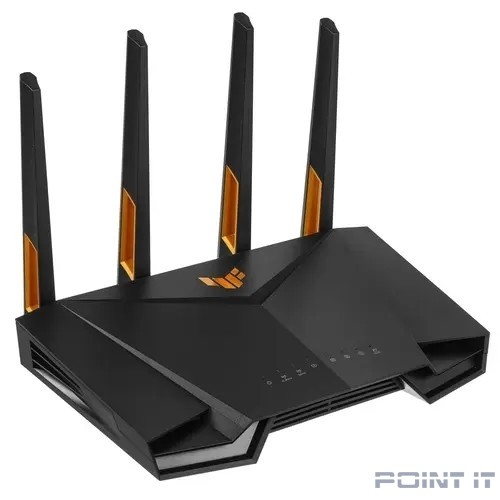Роутер беспроводной ASUS TUF-AX4200, 4 LAN, 2500 Мбит/с, 1000 Мбит/с, 4 (802.11n), 5 (802.11ac), 6 (802.11ax), 1 x USB 3.2, 3G, 4G/LTE, IPv6 черный