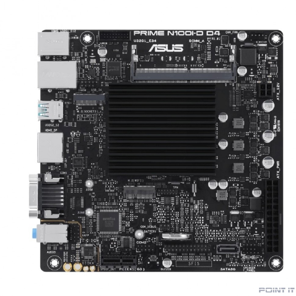 Материнская плата ASUS PRIME N100I-D D4-CSM, mini-ITX, Ret