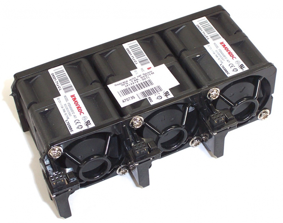 Блок вентиляторов HP 12v 60dBA 40x40x44mm для севрверов Proliant DL360G5 DL365G1 DL365G5, 412212-001