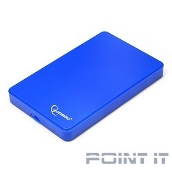 Gembird EE2-U2S-40P-B Внешний корпус 2.5" Gembird EE2-U2S-40P-B, синий, USB 2.0, SATA, пластик