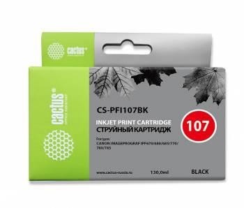 Картридж BLACK 130ML CS-PFI107BK CACTUS
