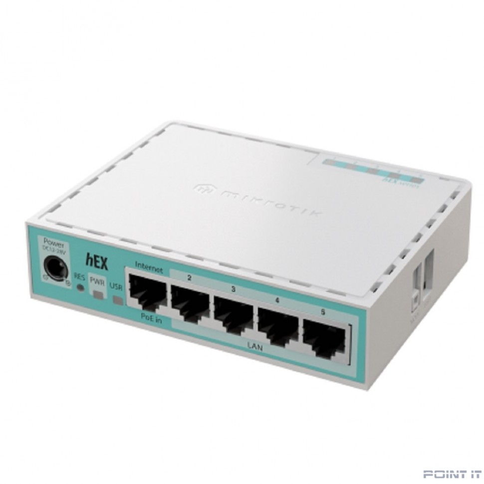 MikroTik E50UG hEX Refresh Маршрутизатор 5*1Gbit RJ45, 512MB RAM, Dual-core CPU, USB