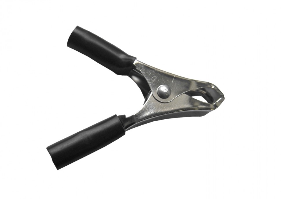 Зажим крокодил, 5A, черный, L=50±5мм, NETKO Optima