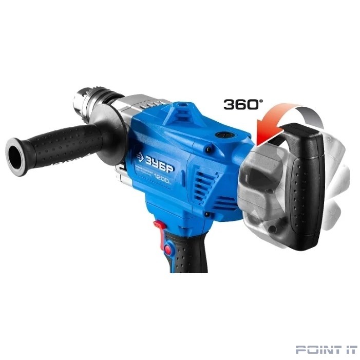 ЗУБР "ПРОФЕССИОНАЛ" ЗДМ-1200 РММ2 Дрель-миксер [ЗДМ-1200 РММ2] { реверсивная, патрон 16мм, 0-850об/мин, 1200Вт }