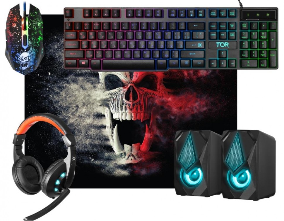 Игровой проводной набор мышь + клавиатура TOR MHP-127 52127 DEFENDER