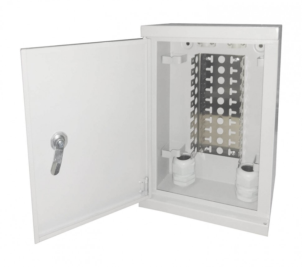 Коробка распределительная металлическая (В35хШ25хГ13см), замок