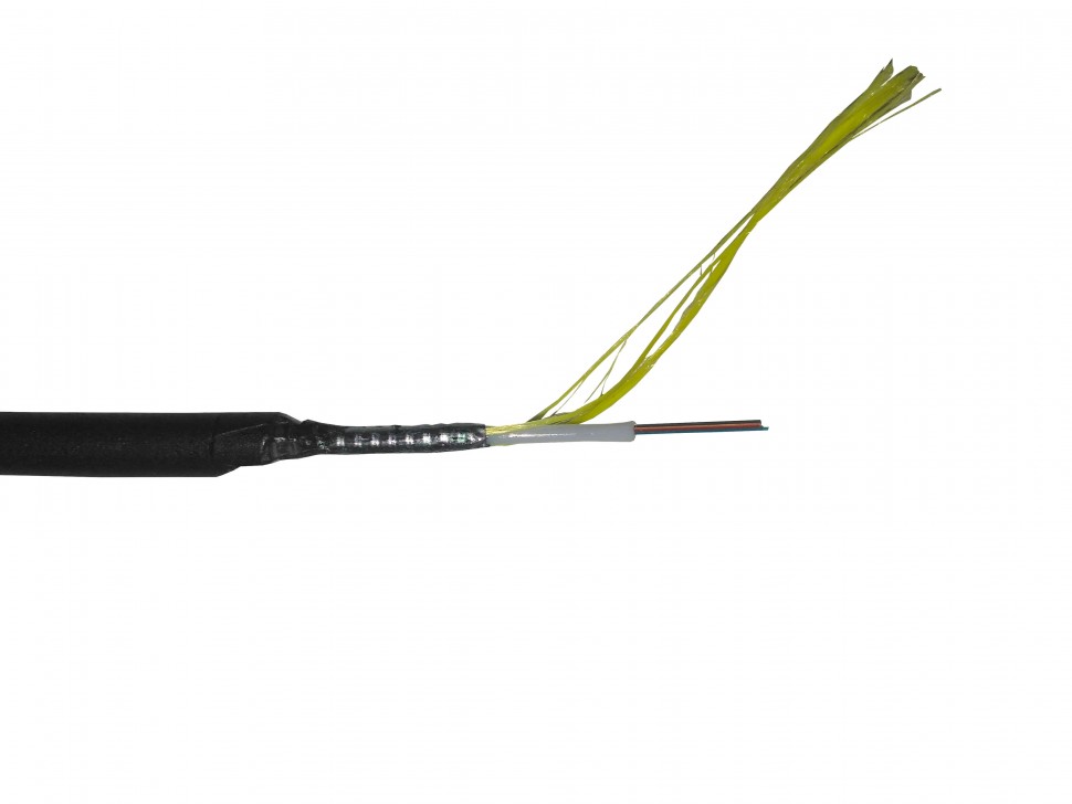 Кабель волоконно-оптический 8 (SМ - 9/125), наружный, бронированный, PE, черный, 2000м L