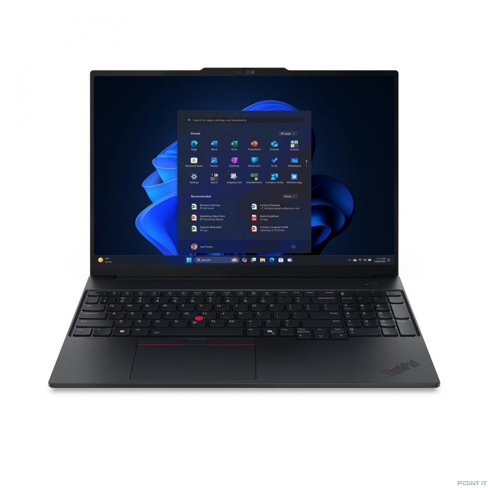 Ноутбук Lenovo Thinkpad E16 G3 [21TF004PFW] 16" {WUXGA (1920x1200) IPS 300nits Core 7 240H(1.8GHz)/32GB/1TB SSD/DOS/металл} (РФ)