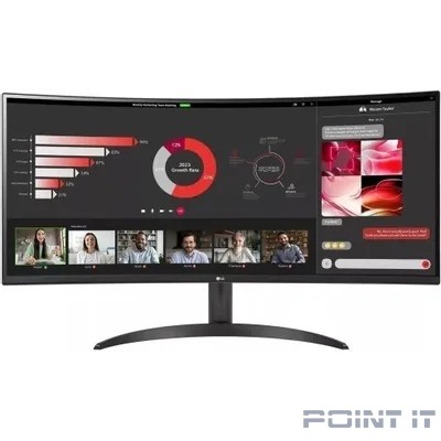 Монитор LCD LG 34" 34WR50QC-B UltraWide {VA Curved 3440x1440 100Hz 5ms 300cd 21:9 178/178 FreeSync 2xHDMI DisplayPort HDR10 VESA}