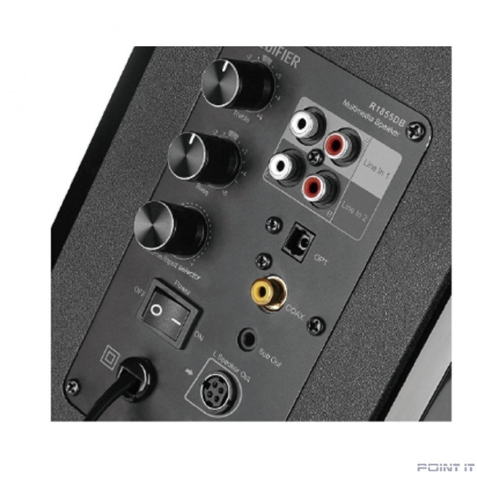 Edifier R1855DB Matte Black {70W RMS, 60-20000Гц, дерево, пульт ДУ, Bluetooth 5.0}