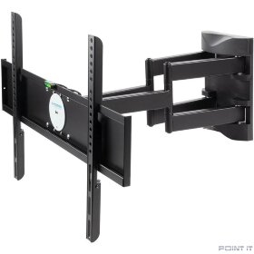 Kromax ATLANTIS-55 black {26&quot;-65&quot;, max 45 кг, настенный, 4 ст свободы, наклон ±10°, поворот ±60°, от стены 78-497 мм, max VESA 600x400 мм}