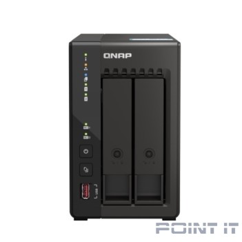 Сетевое хранилище NAS Qnap Original TS-253E-8G 2-bay настольный Celeron J6412