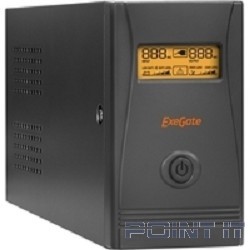 Exegate EP285476RUS ИБП ExeGate Power Smart ULB-850.LCD.AVR.C13.RJ.USB <850VA/480W, LCD, AVR, 4*IEC-C13, RJ45/11, USB, Black>