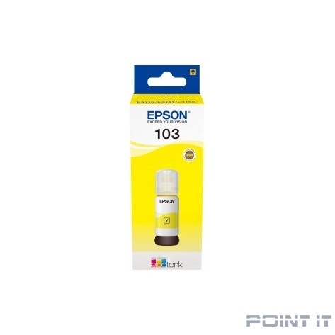 EPSON C13T00S44A Контейнер с желтыми чернилами для L3100/3101/3110/3150/3151, 65 мл.(cons ink)