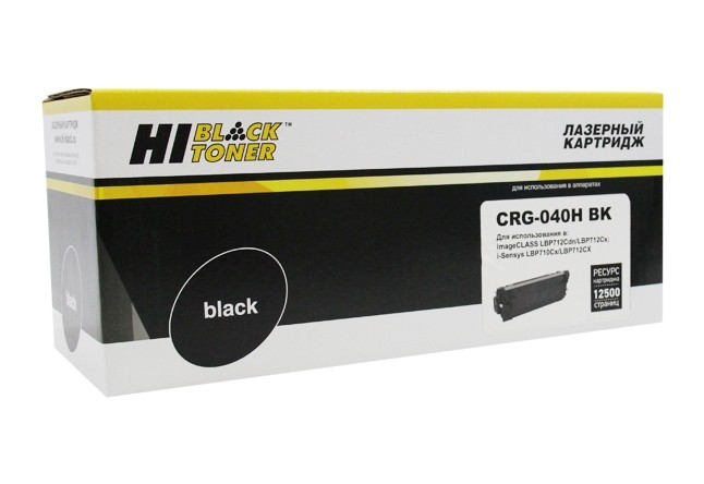 Картридж Hi-Black (HB-№040H BK) для Canon LBP-710/710CX/712/712CX, Bk, 12,5K