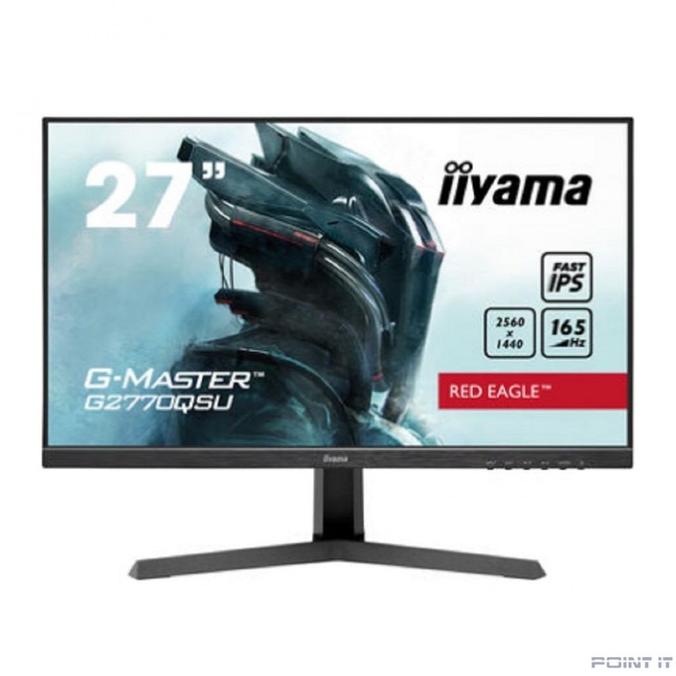 Монитор LCD IIYAMA 27'' G2770QSU-B1 {IPS 2560x1440 165Hz 0.5ms 178/178 400cd 1000:1 8bit 178/178 HDMI2.0 DisplayPort1.4 3xUSB3.0 2x2W VESA}