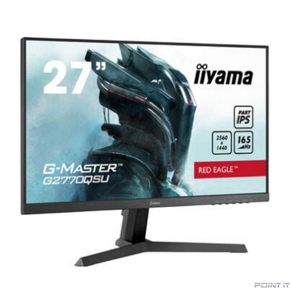 Монитор LCD IIYAMA 27'' G2770QSU-B1 {IPS 2560x1440 165Hz 0.5ms 178/178 400cd 1000:1 8bit 178/178 HDMI2.0 DisplayPort1.4 3xUSB3.0 2x2W VESA}