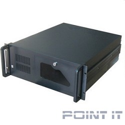 Procase B430-B-0 черный {4U глубина 450мм, внешн 3x5.25, внутр 8xHDD, MB 12"x9.6",без Б/П PS2}