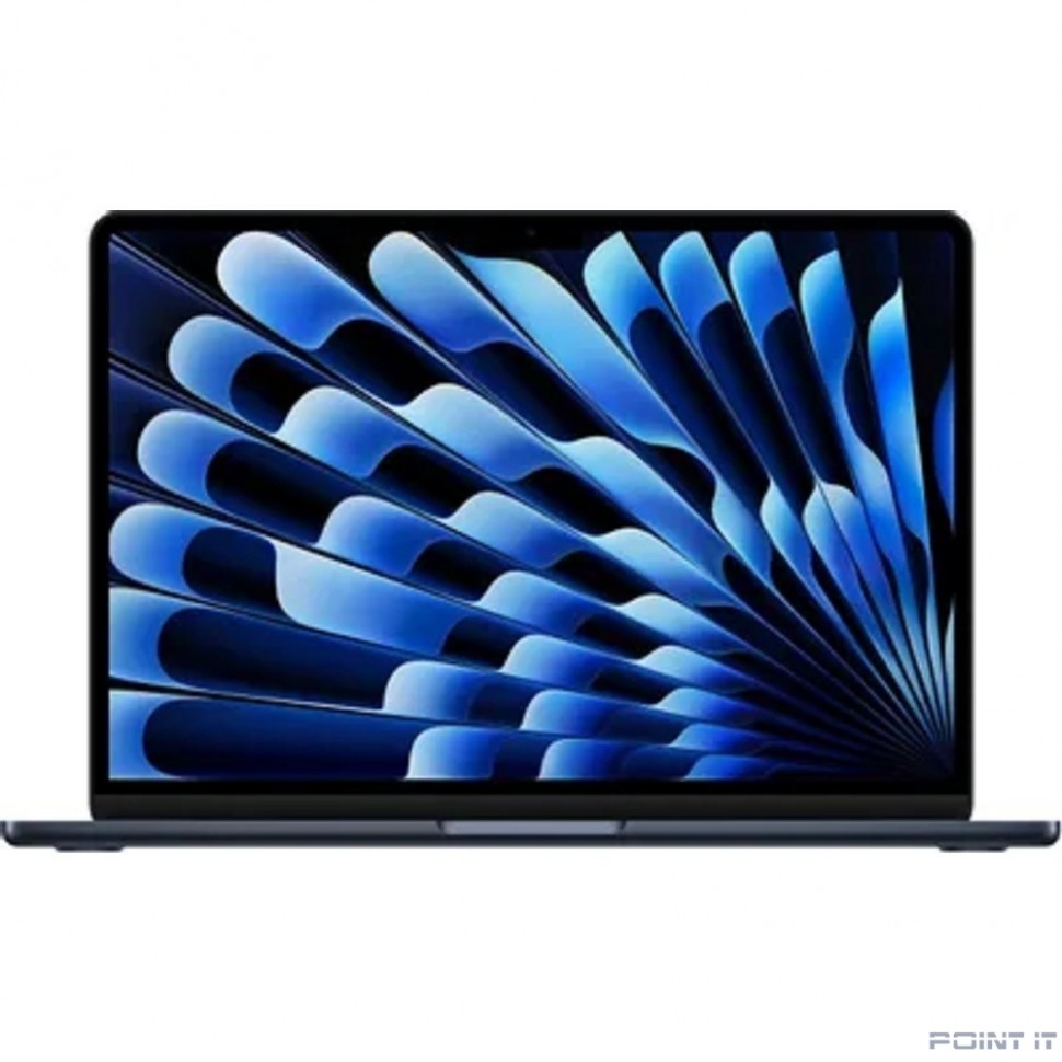 Ноутбук Apple MacBook Air 13-inch 2025 [MW123LL/A] (КЛАВ.РУС.ГРАВ.) Midnight 13.6" Liquid Retina {(2560x1600) M4 10C CPU 8C GPU/16GB/256GB SSD/рекоменд.переходник 11007065} (A3240)