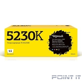 T2 TK-5230K Тонер-картридж для Kyocera ECOSYS M5521cdn/M5521cdw/P5021cdn/P5021cdw (2600 стр.) чёрный, с чипом