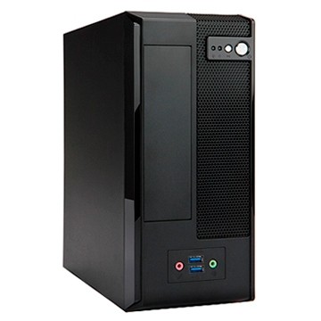 Slim Case InWin BM677 Black 160W 2*USB 3.0+AirDuct+Fan+Audio