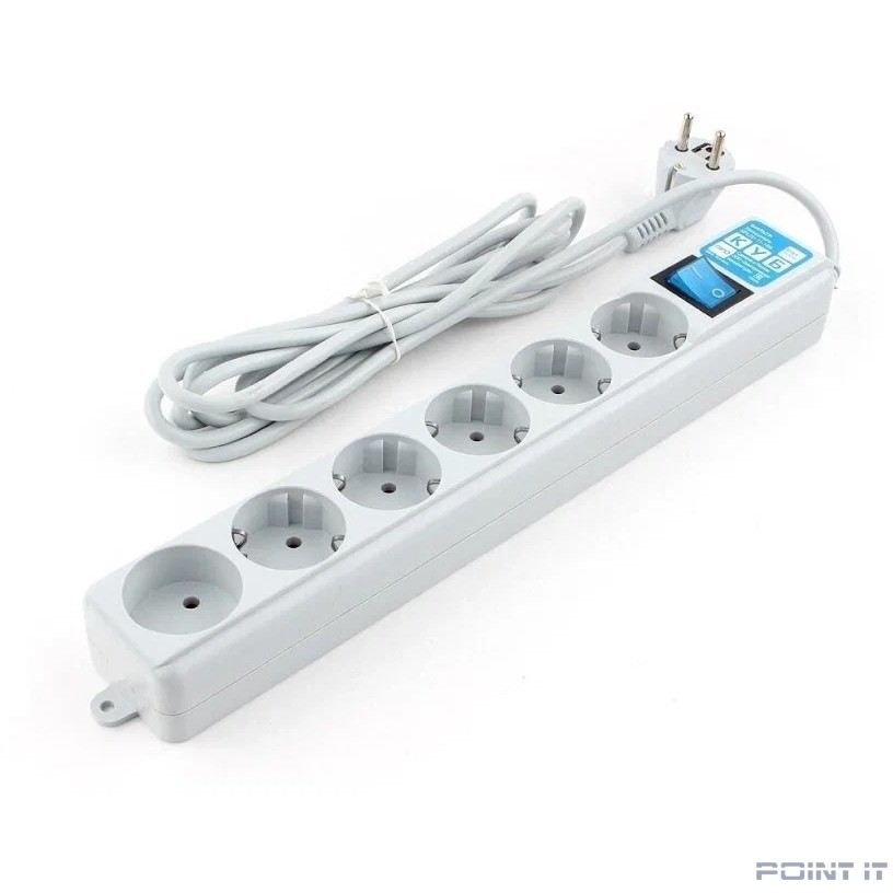 PowerCube Фильтр-удлинитель PRO (SPL6-16-P-3М) 3.0м, 6 розеток,16А, белый