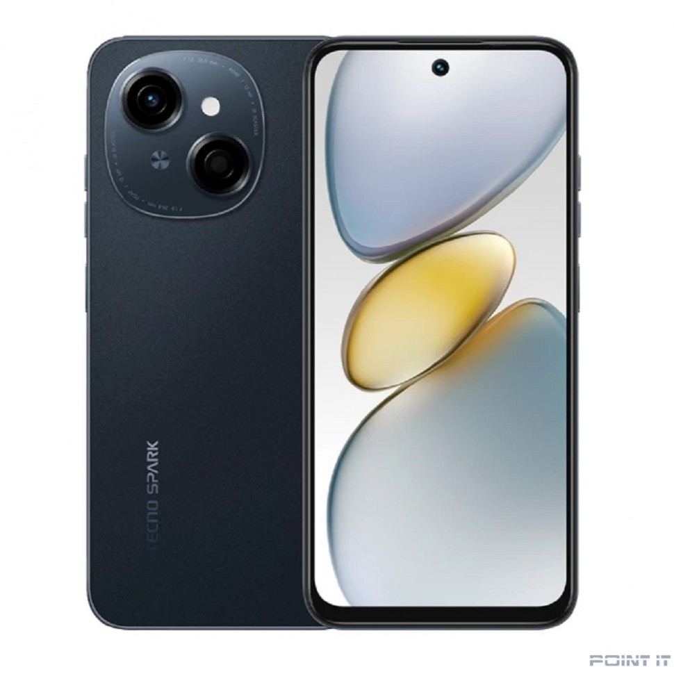 Смартфон Tecno SPARK Go 1 KL4 3/64Gb Startrail Black (KL4 64+3 Startrail Black)