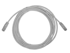 Патч-корд UTP4 cat.6, 5.0м, литой коннектор, серый, LSZH, NETKO Expert CKC