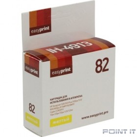 Easyprint C4913A Картридж IH-4913 №82 для HP DesignJet 10ps/20ps/50ps/120/120nr/500/500 Plus/500ps/510/800/800ps/815MFP/820MFP/Copier CC800PS, желтый