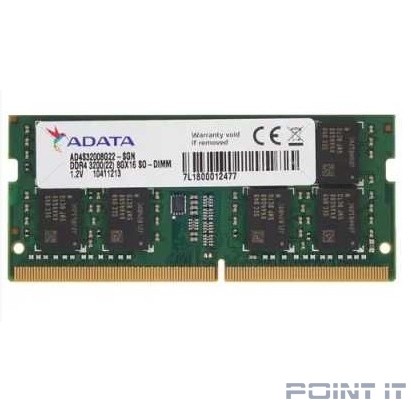 ADATA 8GB DDR4 3200 SO-DIMM Premier AD4S32008G22-SGN, CL22, 1.2V