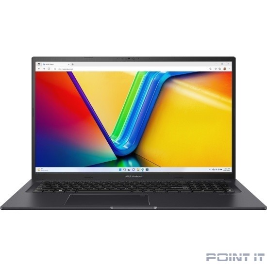 Ноутбук ASUS VivoBook 17X K3704VA-AU102 [90NB1091-M00420] Indie Black 17.3" {FHD i9 13900H/16384Mb/1024PCISSDGb/noDVD/Int:Intel Iris Xe Graphics//noOS}