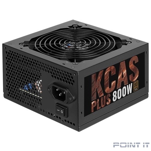 Aerocool 800W RTL KCAS-800 PLUS { 80+ Bronze, fan 12cm, 550mm cable, 20+4P, 4+4P, PCIe 6+2P x4, PATA x4, SATA x7}