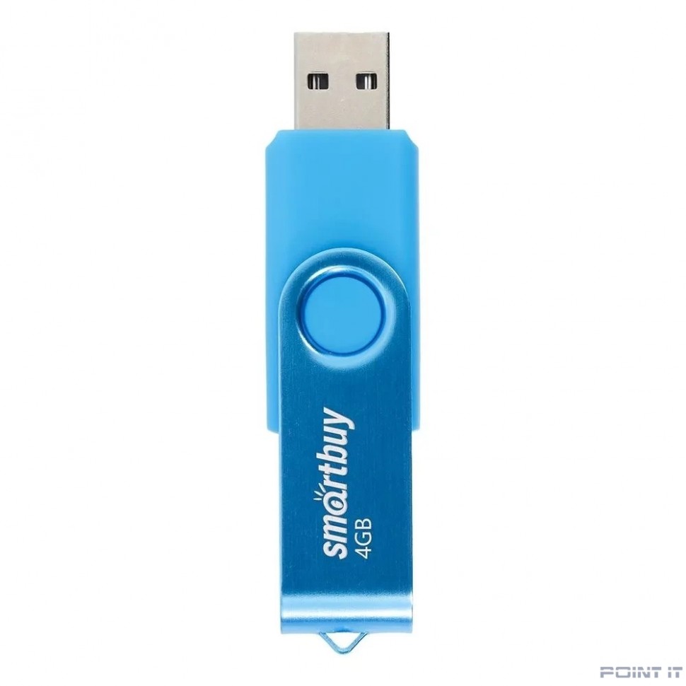 Smartbuy USB Drive 4GB Twist Blue (SB004GB2TWB)