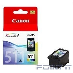 Canon CL-511 2972B007 Картридж для PIXMA MP240, PIXMA MP260, PIXMA MX320, PIXMA MX330 EMB, Цветной, 244стр., 9 мл.