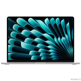 Ноутбук Apple MacBook Air 15-inch 2025 [MC6J4LL/A] (КЛАВ.РУС.ГРАВ.) Silver 15.3&quot; Liquid Retina {(2560x1600) M4 10C CPU 10C GPU/24GB/512GB SSD/рекоменд.переходник 11007065}
