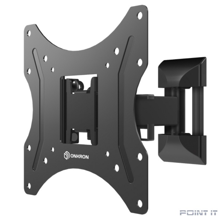 ONKRON NP24 кронштейн для телевизора 17"-43" наклонно-поворотный, чёрный