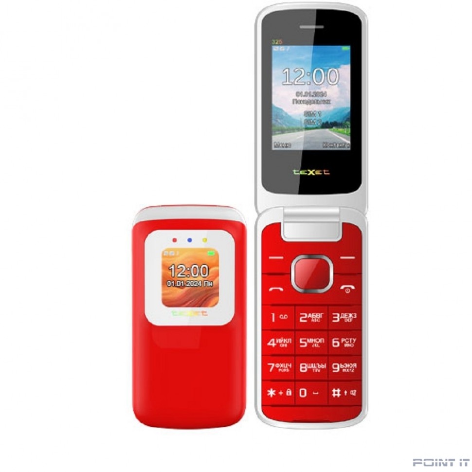 TEXET TM-325 цвет гранатовый NEW