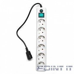 Гарнизон Сетевой фильтр EHW-0 0,5 м 6 розеток белый для UPS
