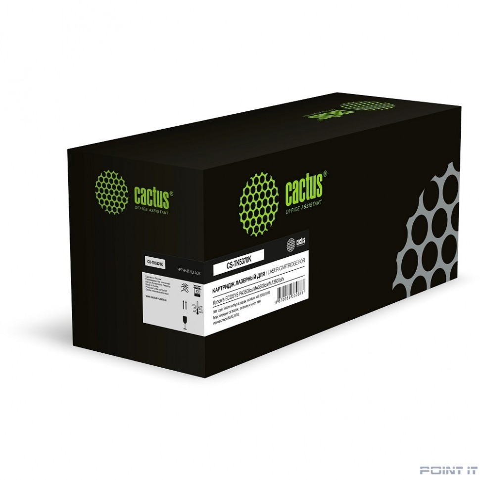 Картридж лазерный Cactus CS-TK5370K TK-5370K черный (7000стр.) для Kyocera ECOSYS PA3500cx/MA3500cix/MA3500cifx