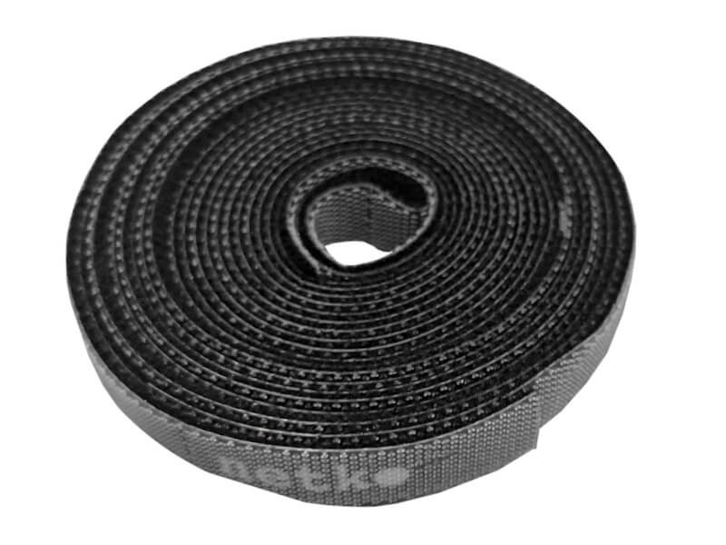 Лента-липучка многоразовая 10мм*3м, с насечками для отрыва (каждые 2 см), черная NETKO Optima