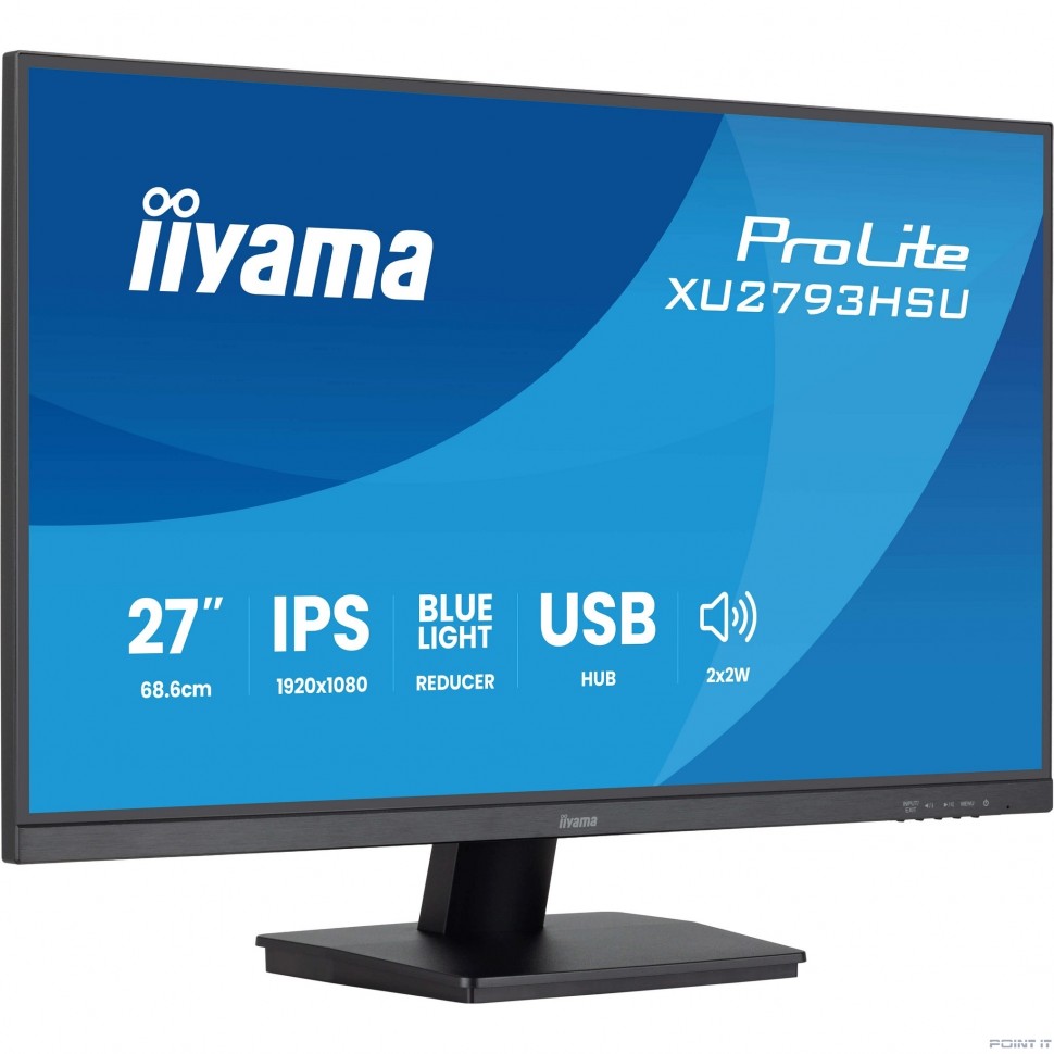 Монитор LCD IIYAMA 27'' XU2793HSU-B7 {IPS 1920х1080 100Hz 1ms 8bit(6bit+FRC) 300cd 178/178 1300:1 HDMI2.0 DisplayPort1.2 2xUSB2.0 2x2W 2x2W VESA}
